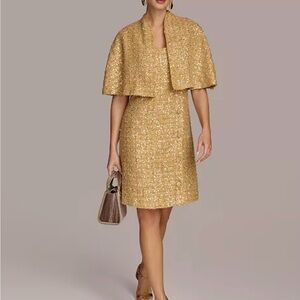 Donna Karan New York Sequin Sheath Dress and Jacket NWT